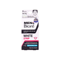 Biore Miếng Dán Mũi Lột Mụn Nam - Trắng Bạc Hà - Trắng Bạc Hà