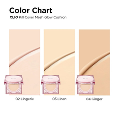 Clio Phấn Nước Kill Cover Mesh Glow Cushion - Hồng  - 03 LINEN