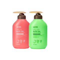 Cỏ Cây Hoa Lá Combo Dầu Gội Xả Thảo Dược Bưởi Trà 500g