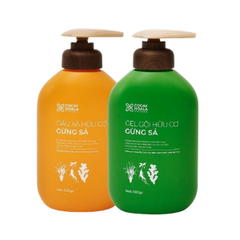 Cỏ Cây Hoa Lá Combo Dầu Gội Xả Thảo Dược Gừng Sả 500g