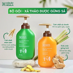 Cỏ Cây Hoa Lá Combo Dầu Gội Xả Thảo Dược Gừng Sả 500g