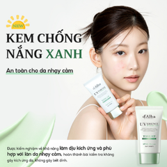 D'Alba Kem Chống Nắng UV Essence Waterfull tone Up Green Correcting 50ml