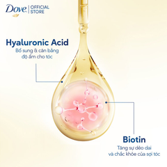 Dove Kem Ủ Hya + Biotin Anti Hair Fall 300ml