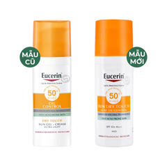 BMT 11/2026 - Eucerin Kem Chống Nắng Oil Control Sun Dry Touch Gel-Creme SPF50+ 50ml