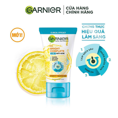 Garnier Sửa Rửa Mặt Mụn Sáng Da Bright Complete Mini 50ml