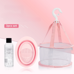 Giỏ Giặt Cọ, Mút Trang Điểm Kèm Giá Phơi
