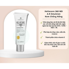 Heliocare Kem Chống Nắng 360° A-R Emulsion SPF50+ 50ml