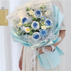 HOA LEN HANDMADE - (11) Hồng Xanh Nhỏ 5b