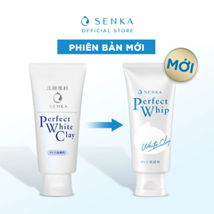 DL 2/2026 - Senka Sữa Rửa Mặt Đất Sét Trắng Perfect Whip White Clay 120g D/C