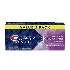 Crest Kem Đánh Răng 3D White Radiant Mint 2 x 107g