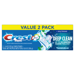 Crest Kem Đánh Răng 3D Deep Clean 2 x 153g