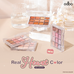 Odbo Phấn Mắt 12 Ô Real Heart Color D/C