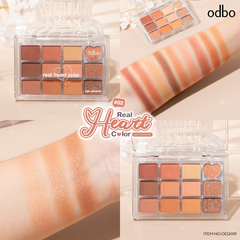 Odbo Phấn Mắt 12 Ô Real Heart Color D/C