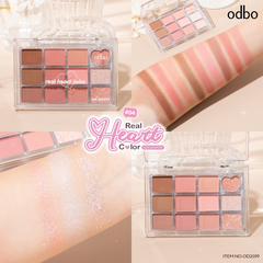 Odbo Phấn Mắt 12 Ô Real Heart Color D/C