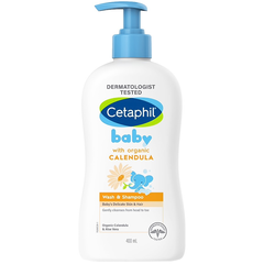 Cetaphil Sữa Tắm Gội Cho Bé Organic Calendula 400ml D/C