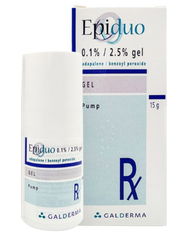 Gel Epiduo 0.1%/2.5% Galderma điều trị mụn trứng cá