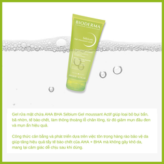 DL - 6/2026 - Bioderma Rửa Mặt Sebium Gel Moussant Actif  - 200ml