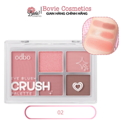 Odbo Bảng Phấn Mắt & má hồng 5 ô