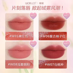 WODWOD Son Kem Lì Thin Mud Light Gauze Lip Glaze D/C