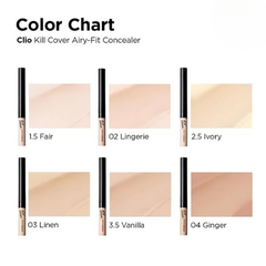 Clio Che Khuyết Điểm Kill Cover Airy-Fit Concealer  - 2 - BP Lingerie