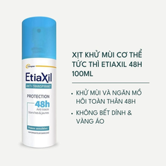 Etiaxil Xịt khử mùi Peaux Sensibles Ngăn Mùi Mồ Hôi 100ml
