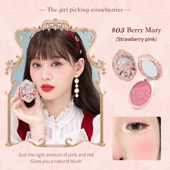 Flower Knows Má Hồng Strawberry Rococo Series Embossed Blush - 03 Classic Ballet