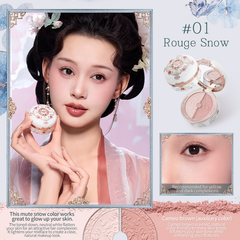 Flower Knows Má Hồng Butterfly Cloud Collar Collection Rouge Box Duo Blush - 01 Rouge Snow