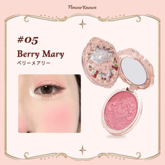 Flower Knows Má Hồng Strawberry Rococo Series Embossed Blush - 05 Berry Mary