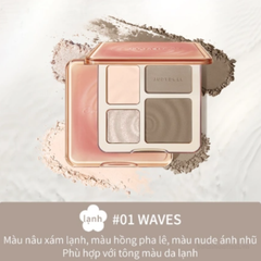 JUDYDOLL Bảng Tạo Khối 4 ô Highlight & Contour (CT)