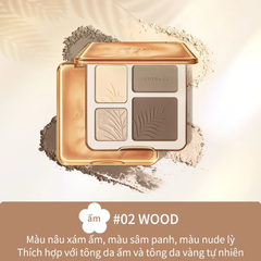 JUDYDOLL Bảng Tạo Khối 4 ô Highlight & Contour (CT)