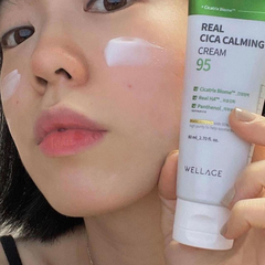 Wellage Kem Dưỡng Ẩm Real CICA CALMING 95 Cream 80ml