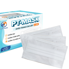 KHẨU TRANG PT MASK  - Chống nắng gói 10 Xám
