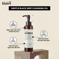 Klairs Dầu Tẩy Trang Gentle Black Deep Cleansing Oil 150ml