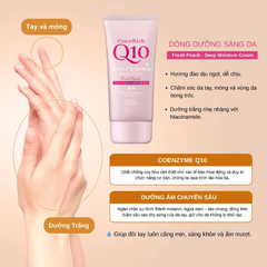 Kosé Kem Dưỡng Tay CoenRich Q10 Whitening Fresh Peach 80g