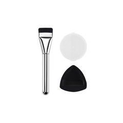 LIANGNISHI Set 3 Trong 1 Cọ, Mút, Hộp Đựng Phấn Phủ Black Pineapple