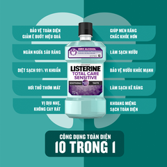 Listerine Nước Súc Miệng Chăm Sóc Toàn Diện Total Care Mouthwash