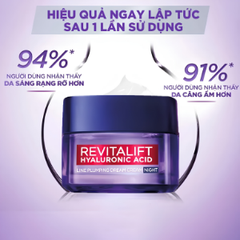 L'Oréal Paris Kem Dưỡng Revitalift Hyaluronic Acid Plumping Dream - Night - 50ml