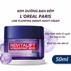 L'Oréal Paris Kem Dưỡng Revitalift Hyaluronic Acid Plumping Dream - Night - 50ml