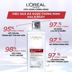 L'Oréal Paris Tẩy Trang Da Dầu Revitalift Crystal Purifying Micellar Water 400ml - Bạc