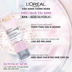 L'Oreal Sửa Rửa Mặt Paris Glycolic Bright 100ml