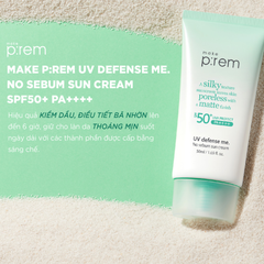 Make P:rem Kem Chống Nắng No Sebum 50ml