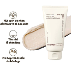 (Mẫu Mới) Innisfree Sữa Rửa Mặt Volcanic Pore BHA Cleansing Foam 150g
