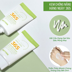 PrettySkin Kem Chống Nắng The Pure Jeju Cica 365 Mild Sun Cream SPF 50+ PA++++ D/C