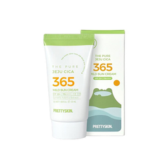 PrettySkin Kem Chống Nắng The Pure Jeju Cica 365 Mild Sun Cream SPF 50+ PA++++ D/C