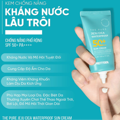 PrettySkin Kem Chống Nắng The Pure Jeju Cica Waterproof Sun Cream D/C