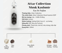 Attar Collection Musk Kashmir - 10ml