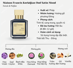 Maison Francis Kurkdjian Oud Satin Mood EDP - 10ml