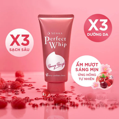DL - 01/2026 - Senka Sữa Rửa Mặt Perfect Whip Berry Bright 120g