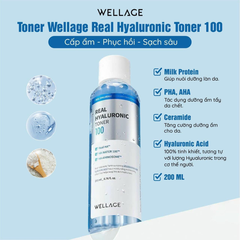 Toner Wellage Real Hyaluronic Toner 200ml