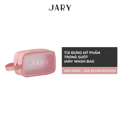 TÚI ĐỰNG MỸ PHẨM TRONG SUỐT JARY WASH BAG SIZE M - MÀU ĐEN